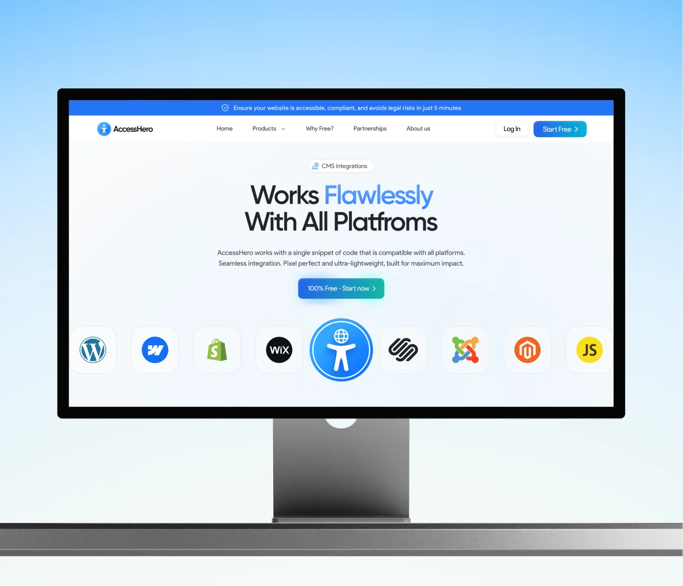 AccessHero website and branding design
