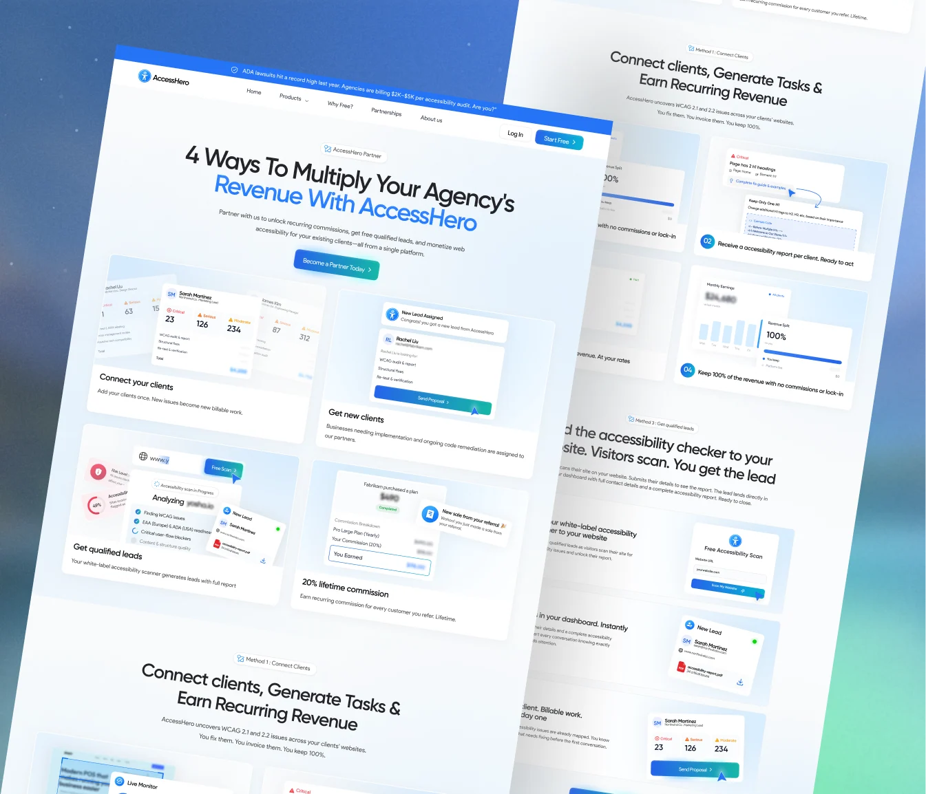 AccessHero website and branding design
