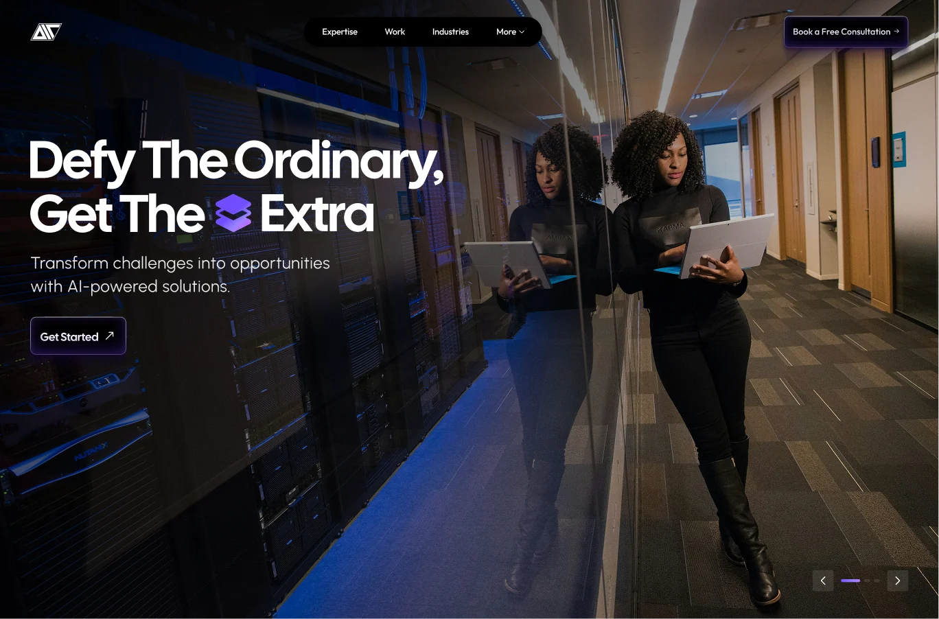 Beyond the ordinary — Web design
