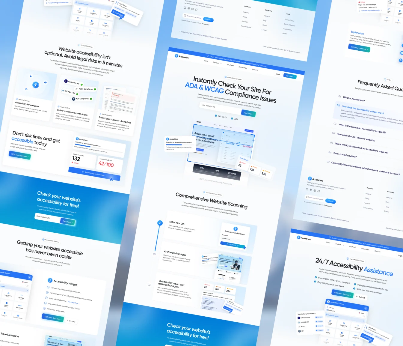 AccessHero website and branding design