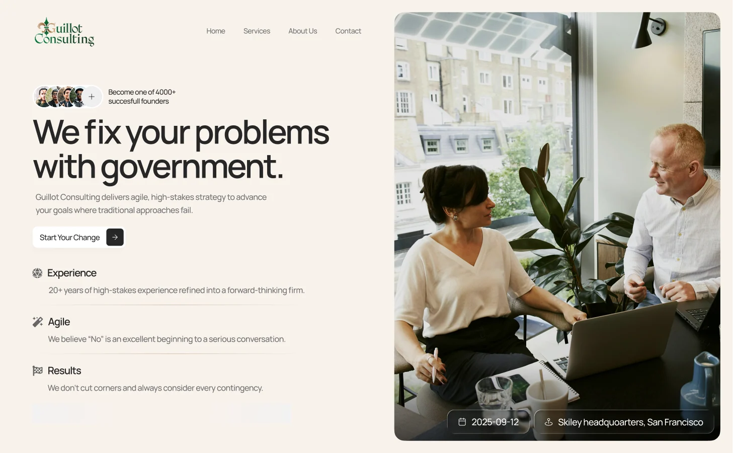 Debloudts Consulting — Web design